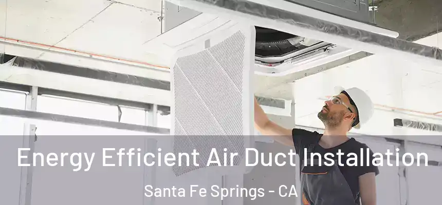 Energy Efficient Air Duct Installation Santa Fe Springs - CA